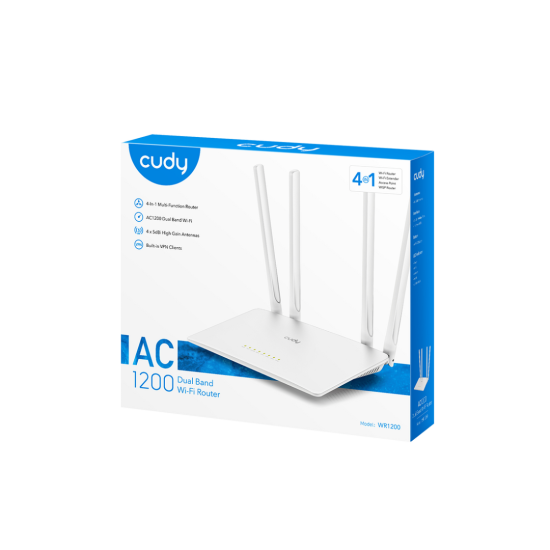 Cudy WR1200 AC1200 Dual Band Wi-Fi Router