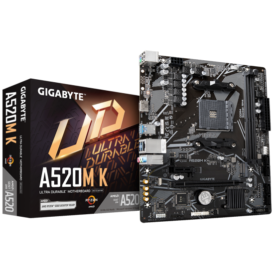 Gigabyte A520M K V2 AMD AM4 Micro-ATX Motherboard