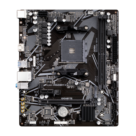 Gigabyte A520M K V2 AMD AM4 Micro-ATX Motherboard