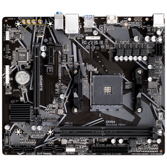 Gigabyte A520M K V2 AMD AM4 Micro-ATX Motherboard