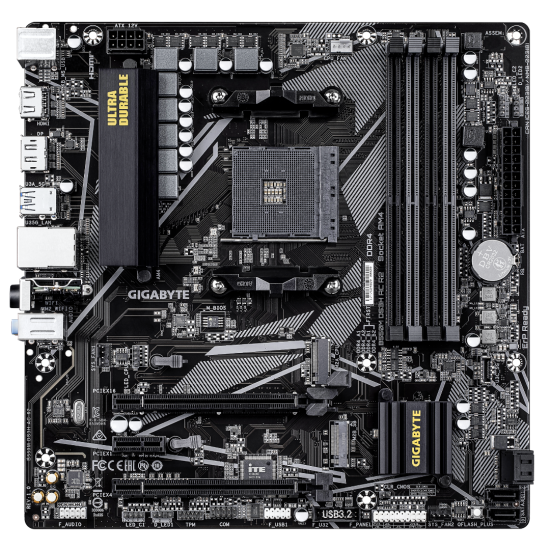 Gigabyte B550M DS3H AC R2 AMD AM4 Micro-ATX Motherboard (Wi-Fi)