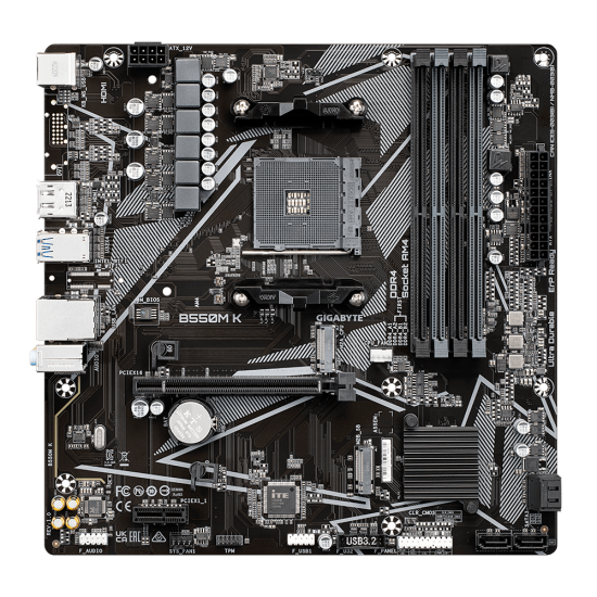 Gigabyte B550M K AMD AM4 Micro-ATX Motherboard