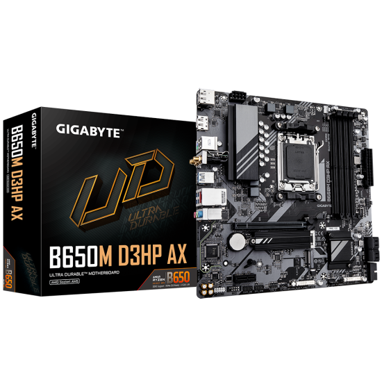 Gigabyte B650M D3HP AX (Wi-Fi 6E) AM5 Micro-ATX Motherboard