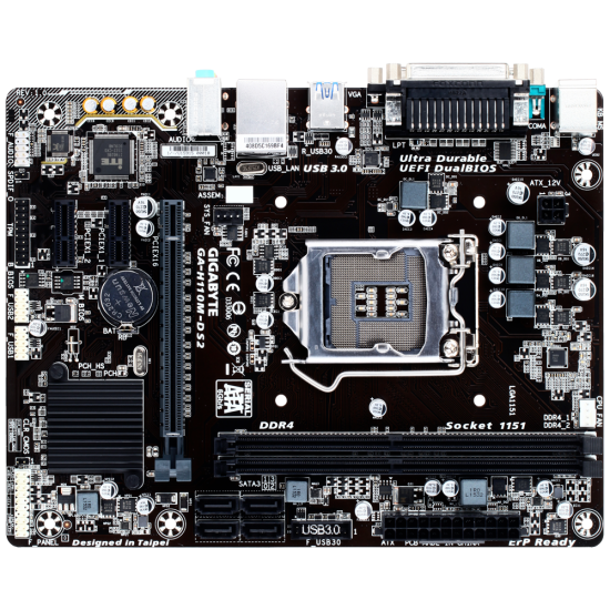 Gigabyte GA-H110M-DS2 Intel 6th & 7th Gen Micro-ATX Motherboard