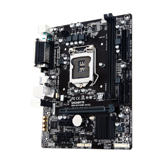 Gigabyte GA-H110M-DS2 Intel 6th & 7th Gen Micro-ATX Motherboard
