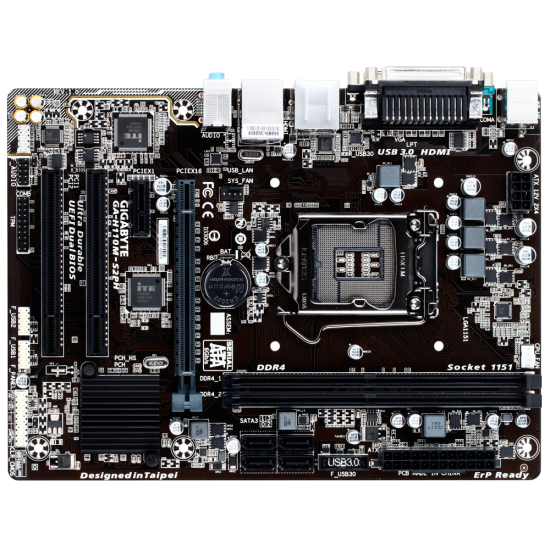 Gigabyte GA-H110M-S2PH Intel 6th & 7th Gen Micro-ATX Motherboard