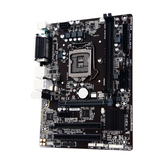 Gigabyte GA-H110M-S2PH Intel 6th & 7th Gen Micro-ATX Motherboard