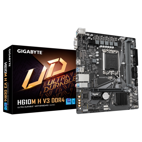 Gigabyte H610M H V3 DDR4 Intel Micro-ATX Motherboard