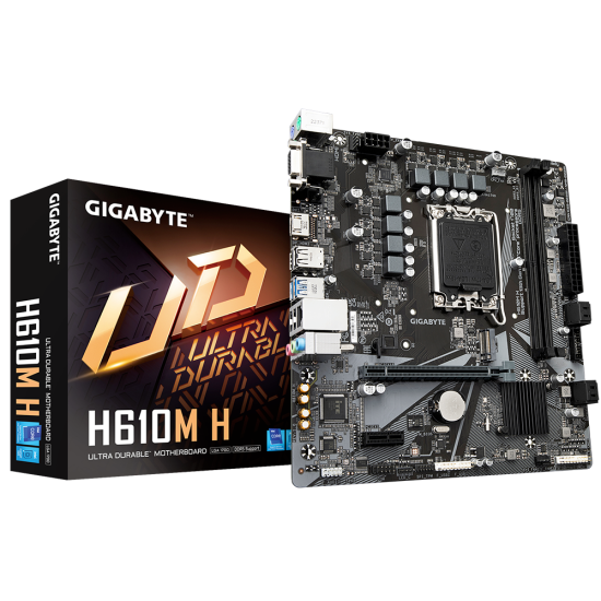 Gigabyte H610M H DDR5 Intel 12th/13th/14th Gen Micro-ATX Motherboard