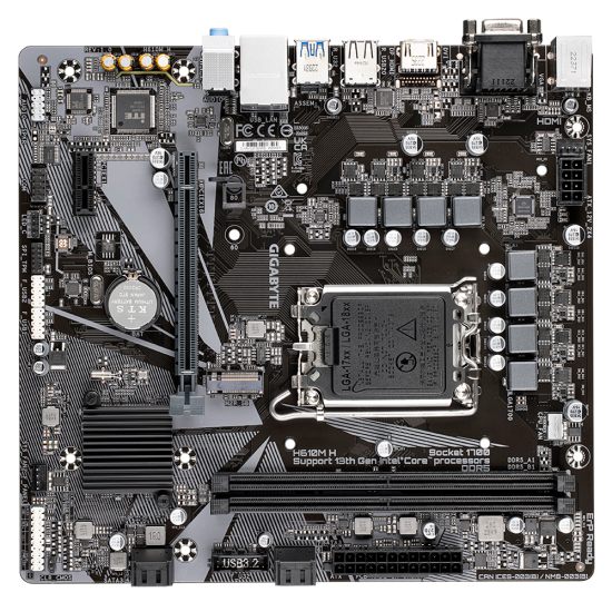 Gigabyte H610M H DDR5 Intel 12th/13th/14th Gen Micro-ATX Motherboard