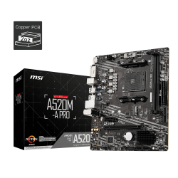 MSI A520M-A PRO AMD AM4 Micro-ATX Motherboard
