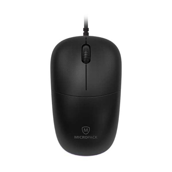 Micropack M-105 Silent USB Optical Mouse (Black)