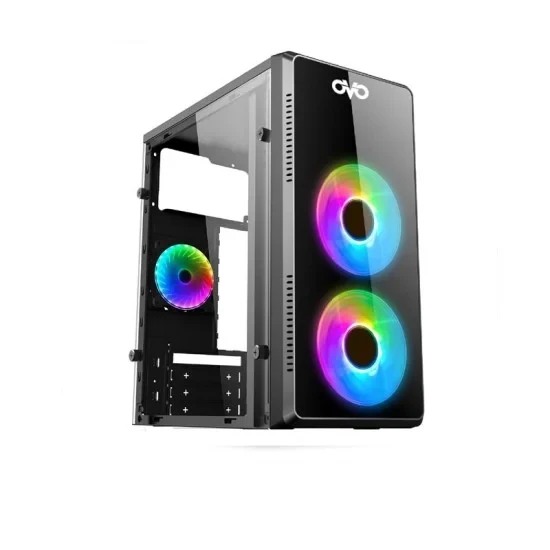 Ovo Micro ATX CC21705 3x RGB Gaming Casing