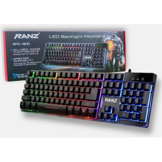 RANZ SPD-800 Lightning USB Backlit Gaming Keyboard