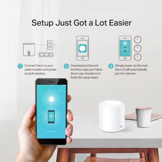 TP-Link Deco X20 AX1800 Whole Home Mesh Wi-Fi 6 System (1-Pack)