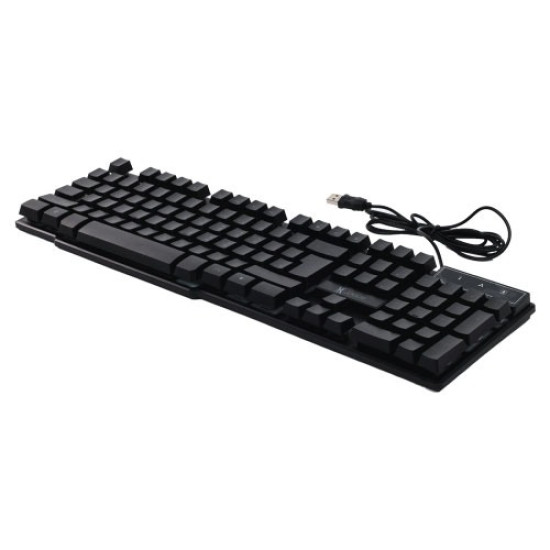 XJOGOS KB72R Backlit USB Gaming Keyboard with Bangla (Black)