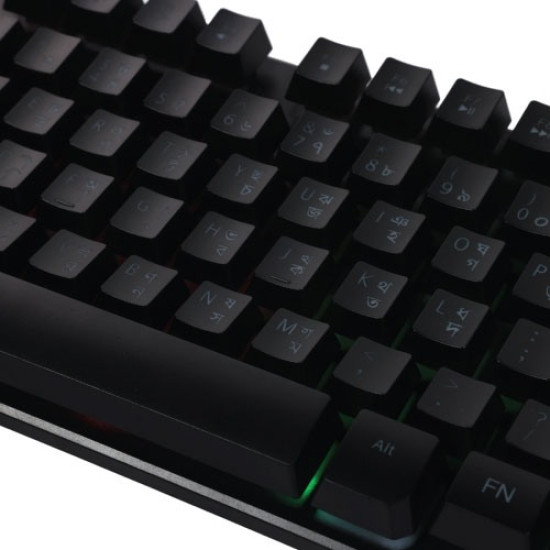 XJOGOS KB72R Backlit USB Gaming Keyboard with Bangla (Black)